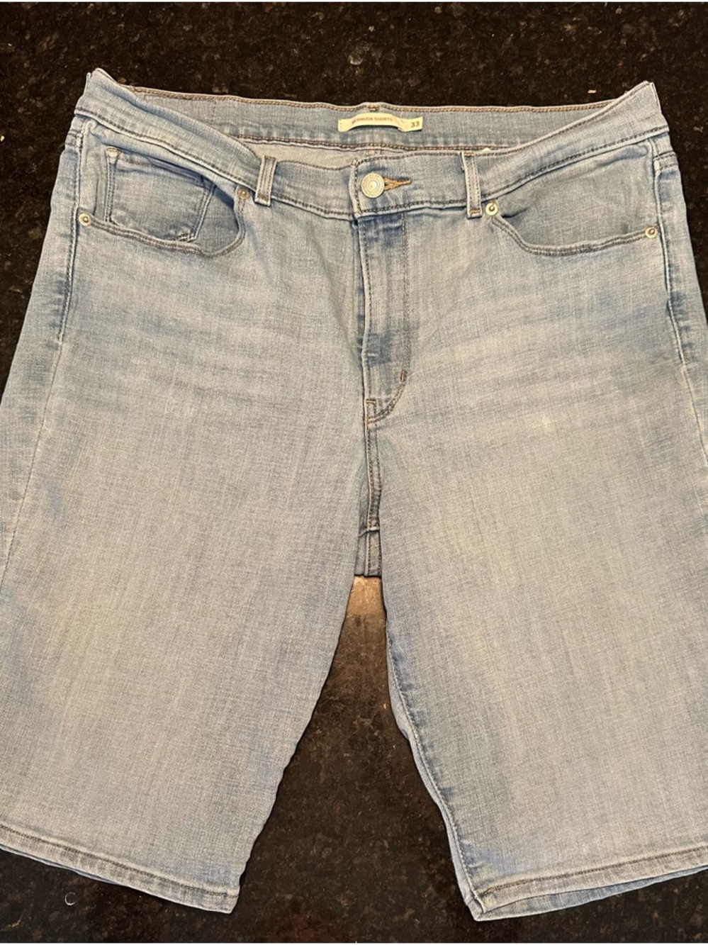 Levi's Light Blue Denim Women's Bermuda Shorts